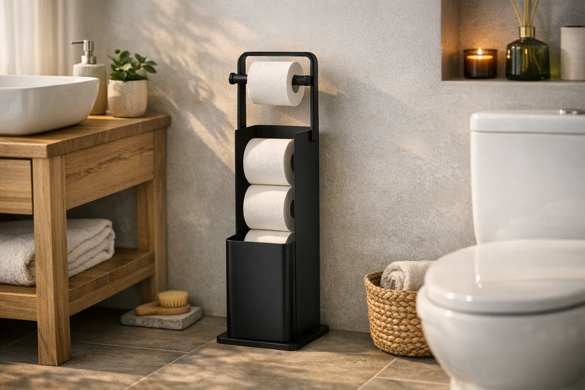 WC Rollenhalter Toilettenpapierhalter, 54 cm schwarz | Schnäppchenmarkt Raum Ingolstadt