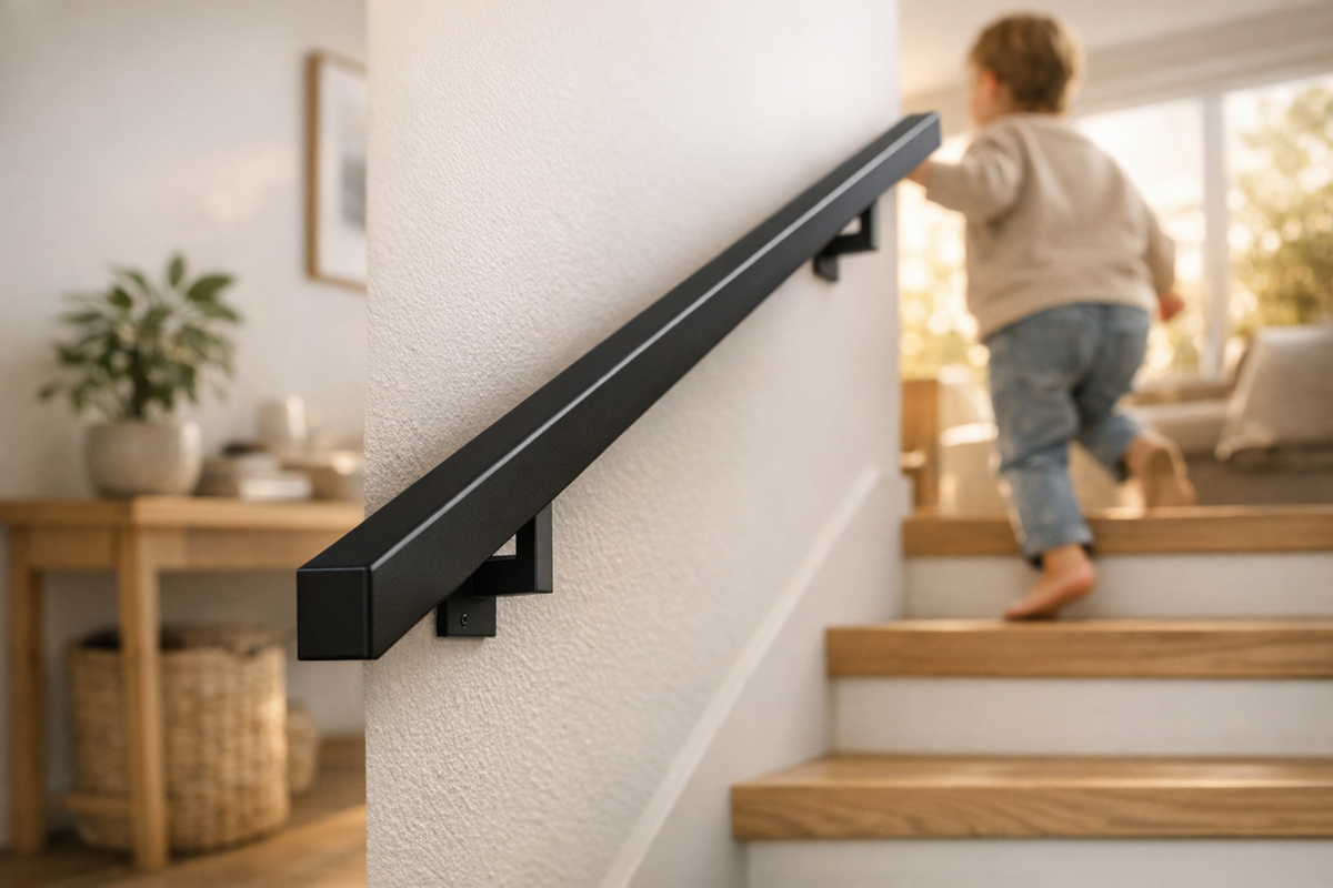 Treppengeländer Handlauf 100 cm schwarz | Schnäppchenmarkt Raum Ingolstadt