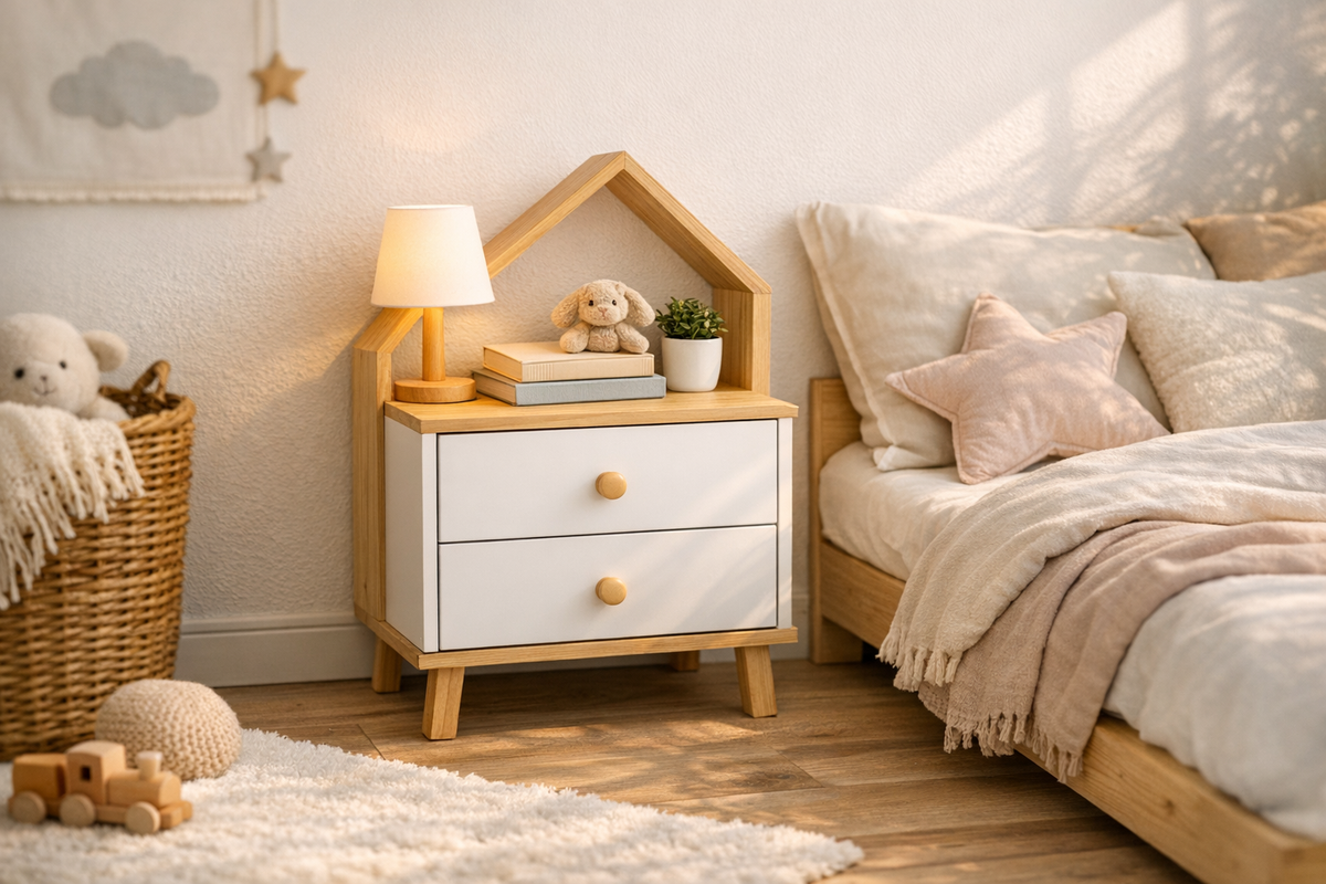 Nachttisch Kommode klein weiß natur | Schnäppchenmarkt Raum Ingolstadt
