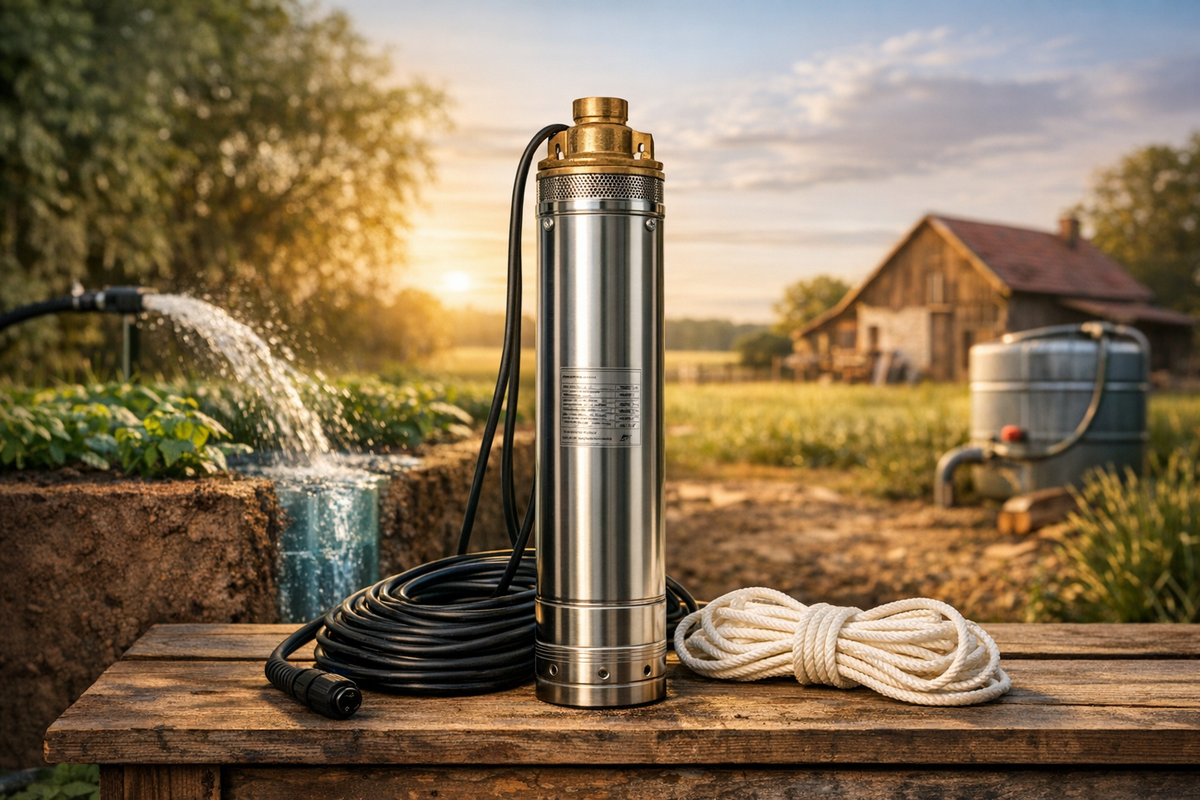 Tiefbrunnenpumpe 750 W 82 mm sand | Schnäppchenmarkt Raum Ingolstadt
