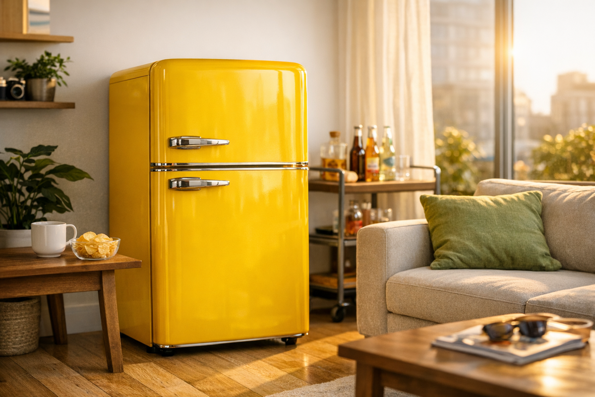 Minikühlschrank 72l Gelb | Schnäppchenmarkt Raum Ingolstadt