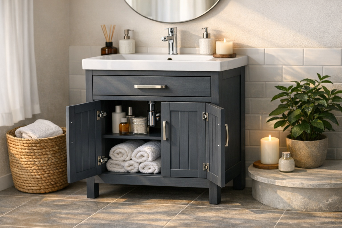 Badezimmerschrank Waschbeckenunterschrank 60x30x60 cm | Schnäppchenmarkt Raum Ingolstadt