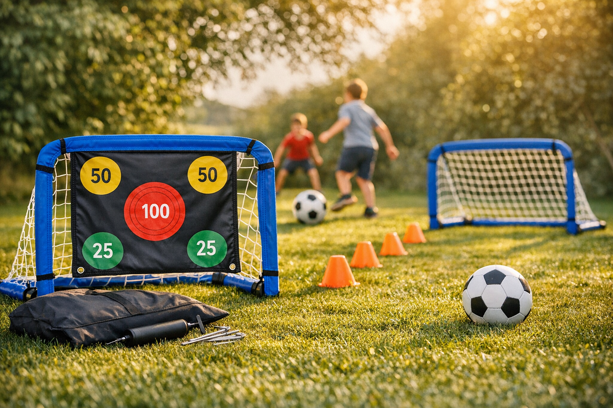 Mini Fußballtor Set grau | Schnäppchenmarkt Raum Ingolstadt