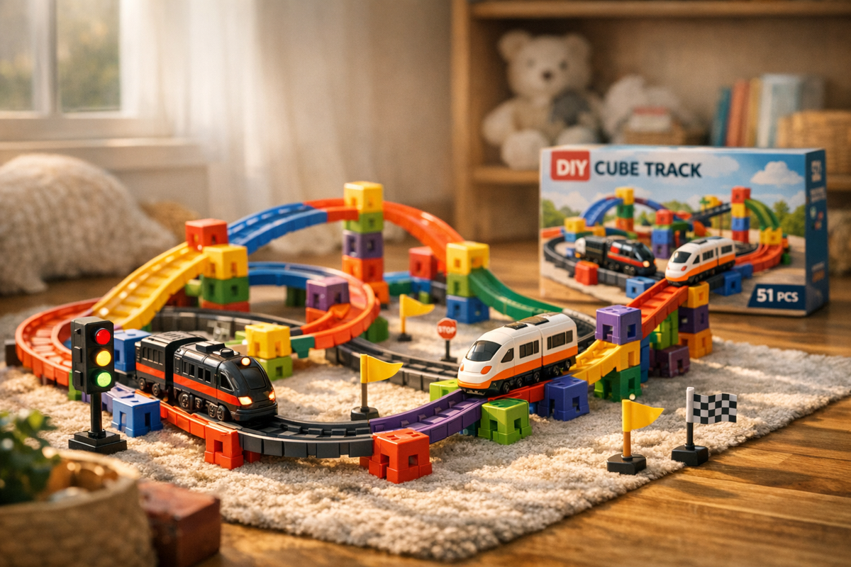 Eisenbahn Zugset 51-teilig elektrisch | Schnäppchenmarkt Raum Ingolstadt