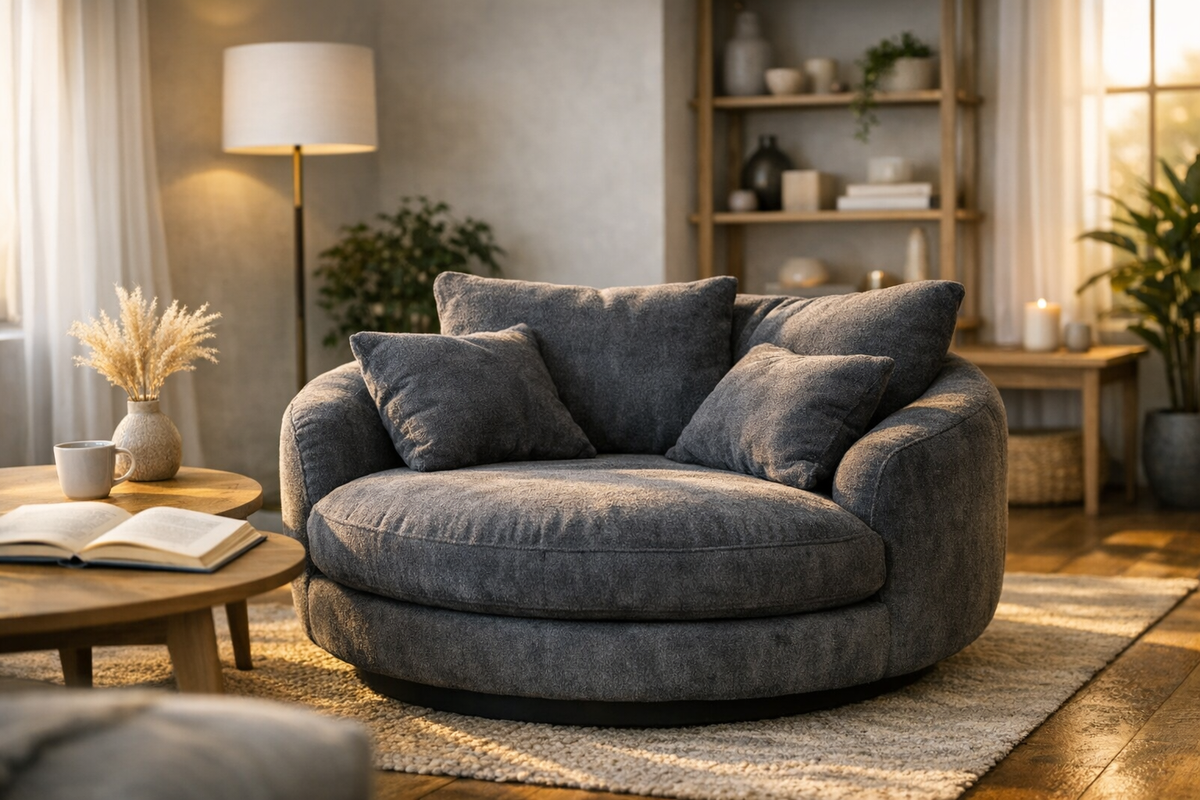Sitzsack Sofa Relaxsessel grau orange | Schnäppchenmarkt Raum Ingolstadt