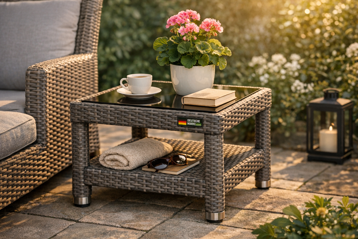 Gartentisch Beistelltisch 60x60 cm grau | Schnäppchenmarkt Raum Ingolstadt