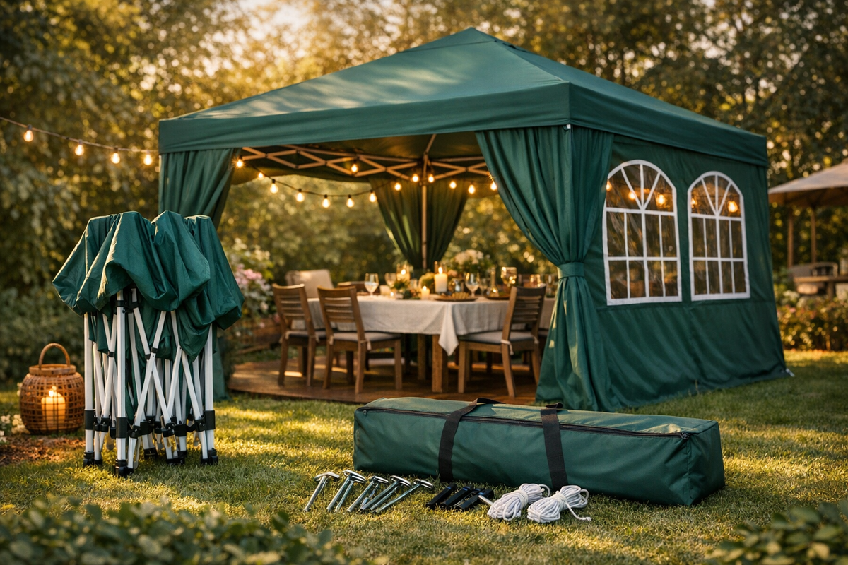 Faltpavillon 300x300 cm Grün | Schnäppchenmarkt Raum Ingolstadt