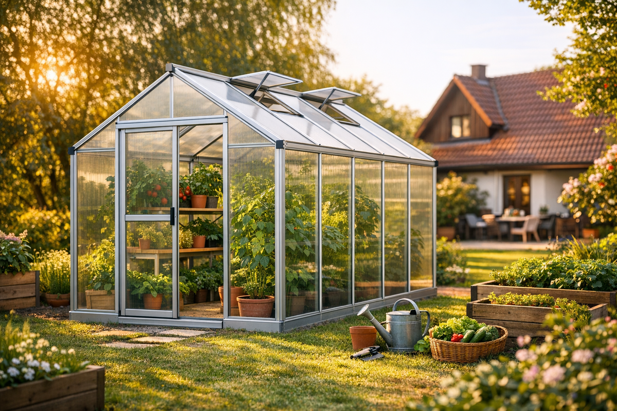 Gewächshaus 7,2 qm Aluminium | Schnäppchenmarkt Raum Ingolstadt