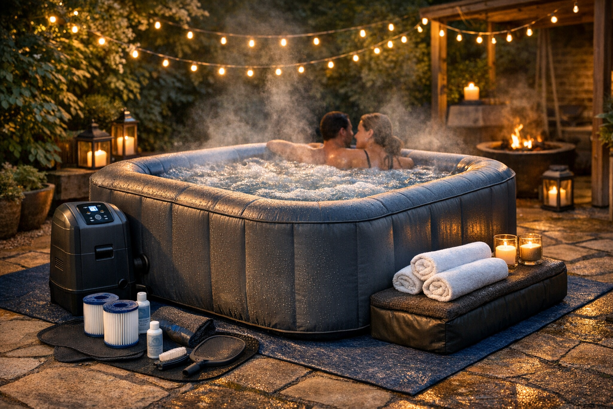 Whirlpool Pool winterfest grau blau | Schnäppchenmarkt Raum Ingolstadt