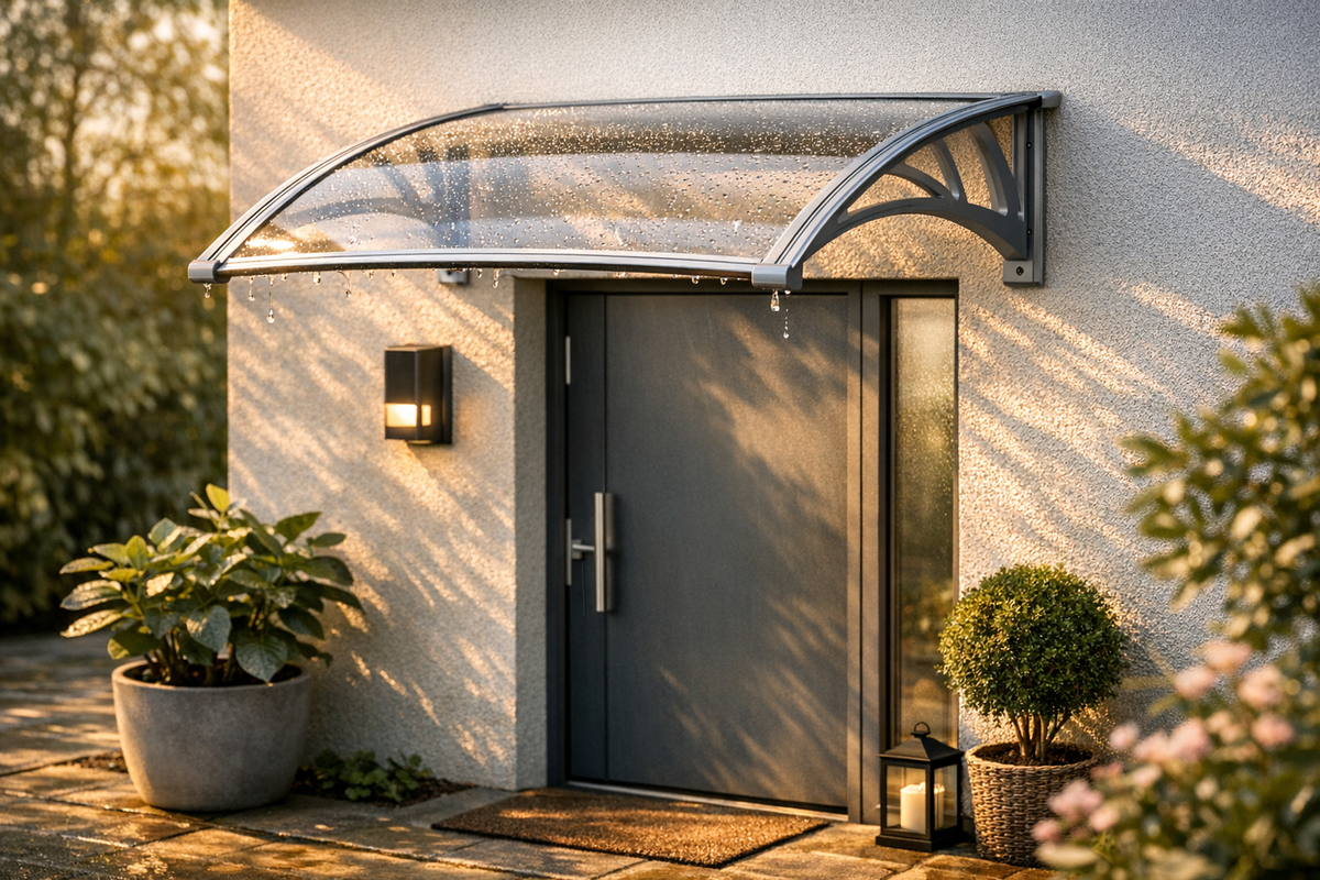 Vordach Türdach 60x100 cm Polycarbonat | Schnäppchenmarkt Raum Ingolstadt