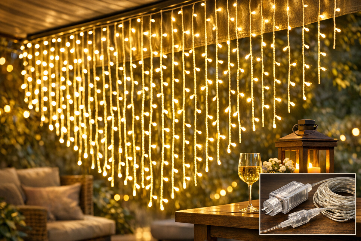 Lichterkette Lichtervorhang 400 LEDs warmweiß | Schnäppchenmarkt Raum Ingolstadt