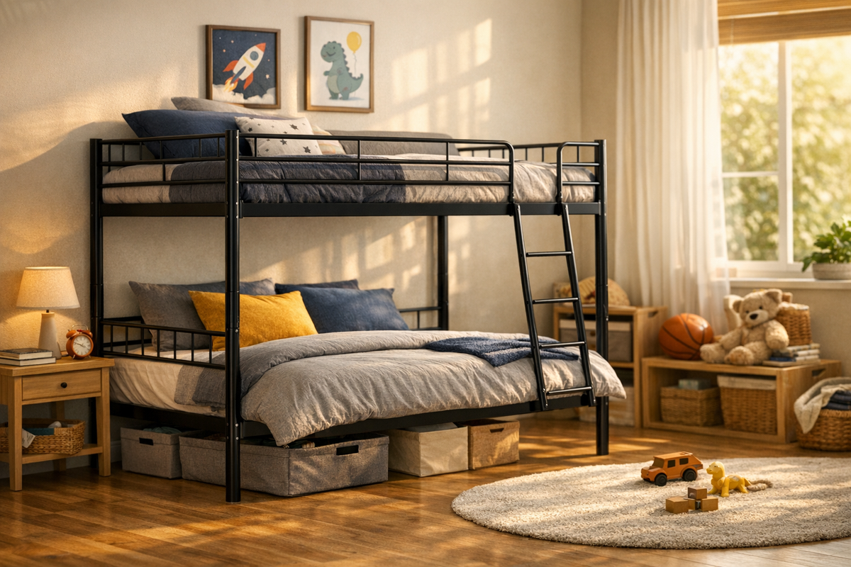 Etagenbett Stockbett 90x200 cm Schwarz | Schnäppchenmarkt Ingolstadt