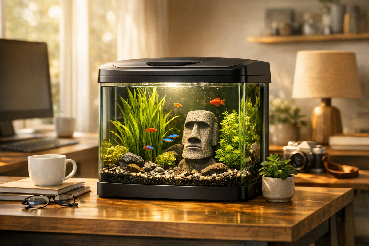 Aquarium Set 30l Schwarz | Schnäppchenmarkt Raum Ingolstadt