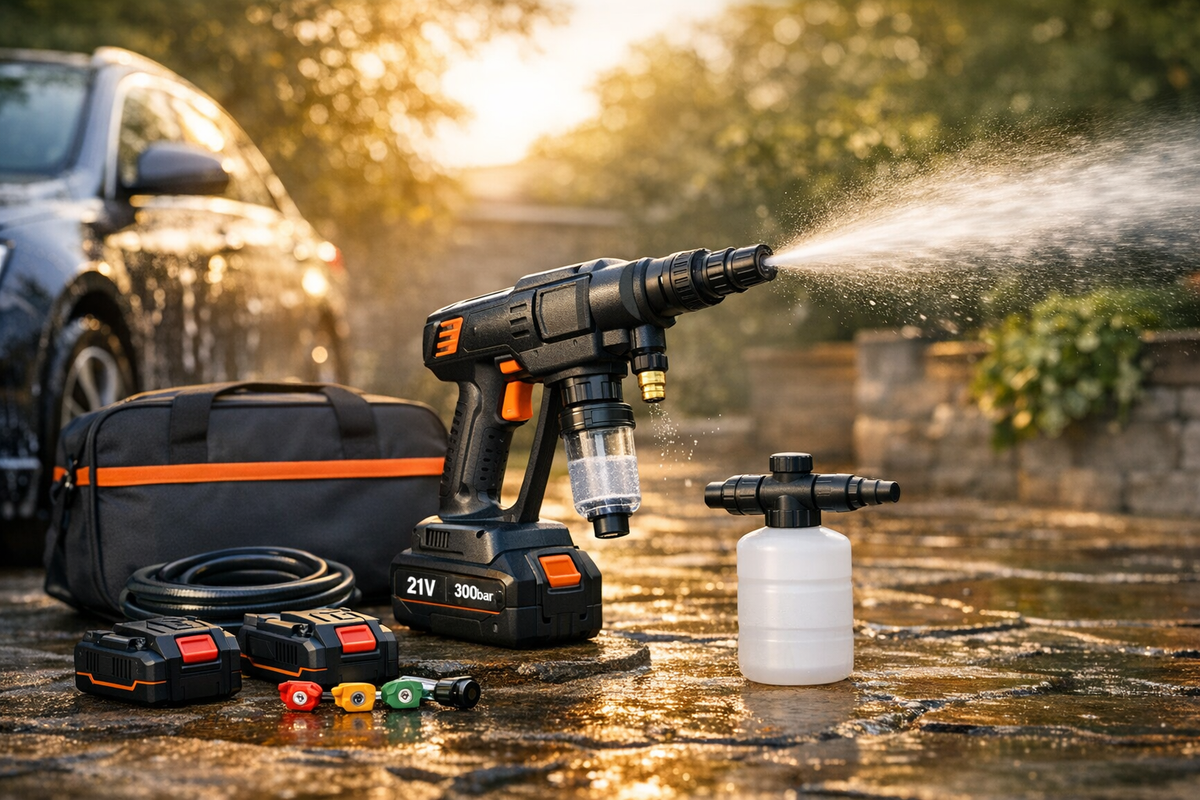 Wasserpistole Hochdruckreiniger 21V 300bar | Schnäppchenmarkt Raum Ingolstadt