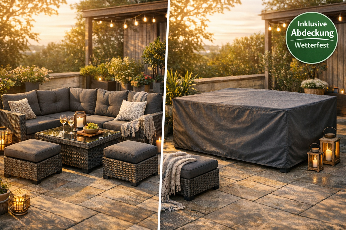 Gartenlounge Sitzgruppe Set grau | Schnäppchenmarkt Raum Ingolstadt