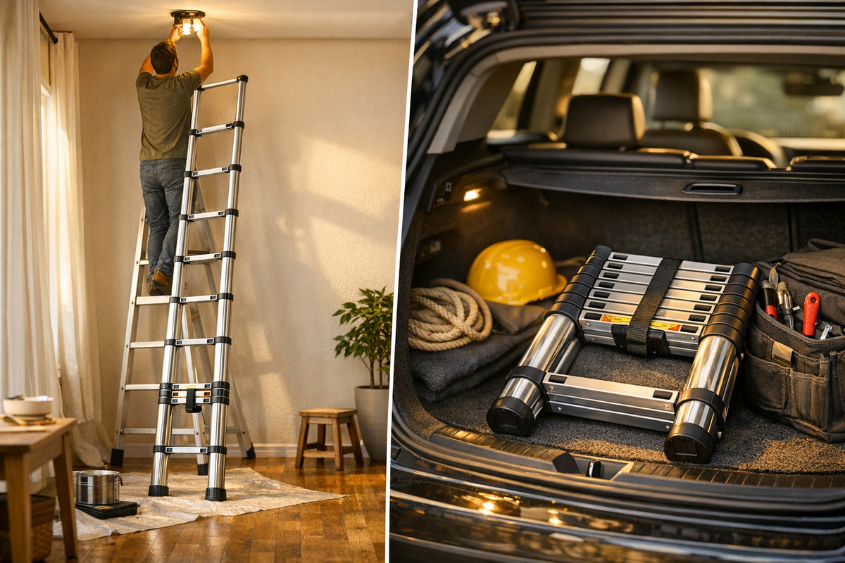 Teleskopleiter 2,6m Edelstahl | Schnäppchenmarkt Raum Ingolstadt