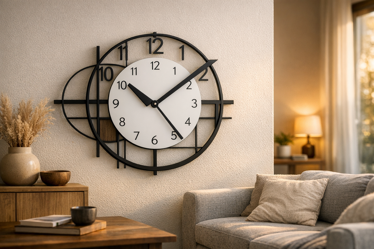 Wanduhr groß holz metall lautlos schwarz | Schnäppchenmarkt Raum Ingolstadt
