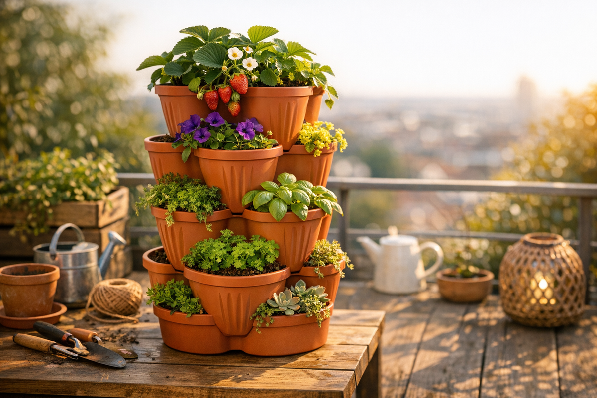 Pflanzgefäß Blumentopf Set stapelbar – Schnäppchenmarkt Raum Ingolstadt