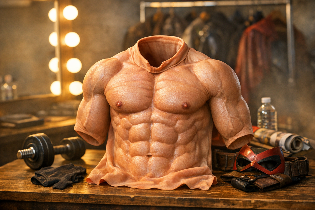 Muskelbrust Bodysuit hautfarben | Schnäppchenmarkt Raum Ingolstadt