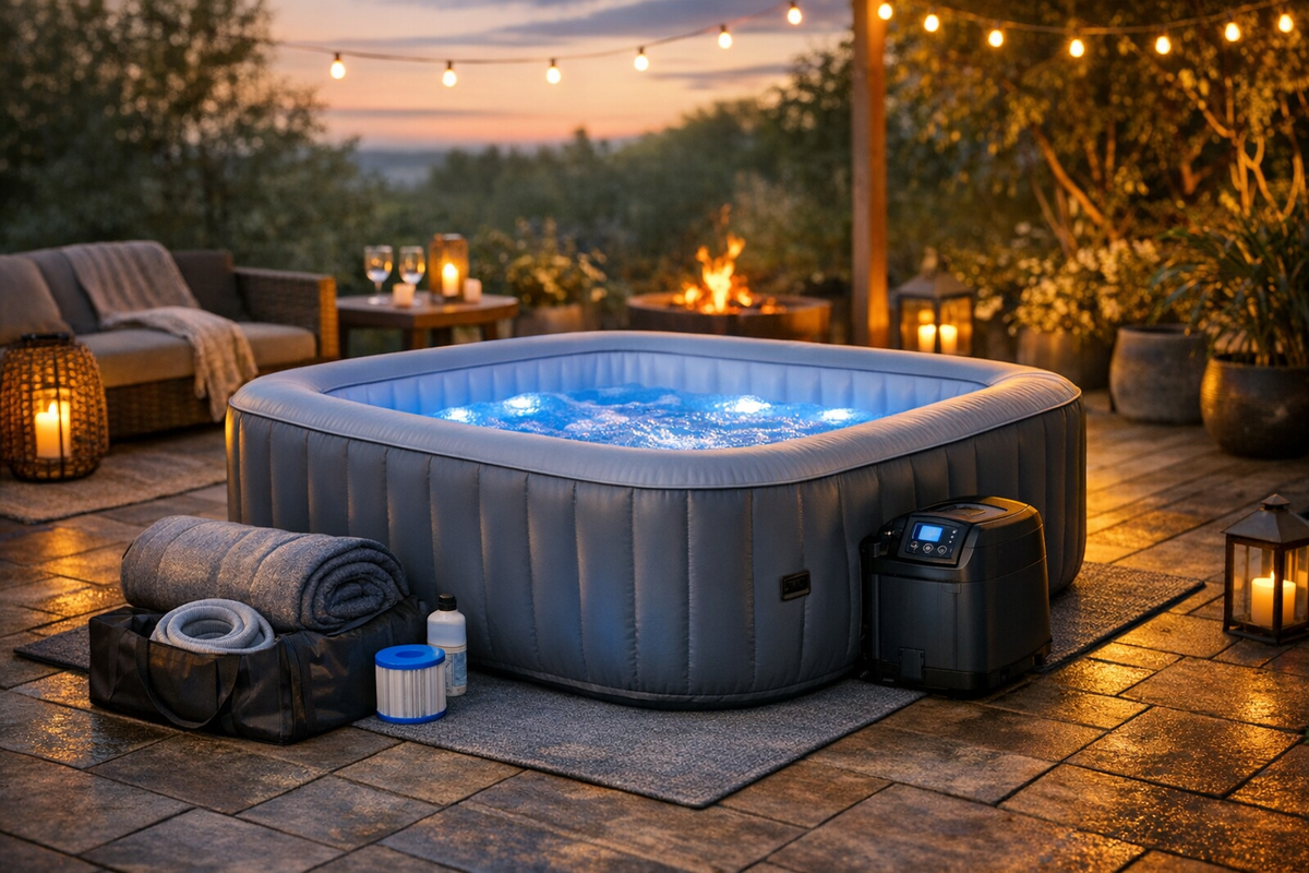 Whirlpool Pool aufblasbar winterfest mit LEDs | Schnäppchenmarkt Raum Ingolstadt