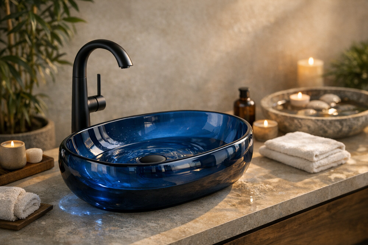 Aufsatzwaschbecken 53x35 Blau | Schnäppchenmarkt Raum Ingolstadt