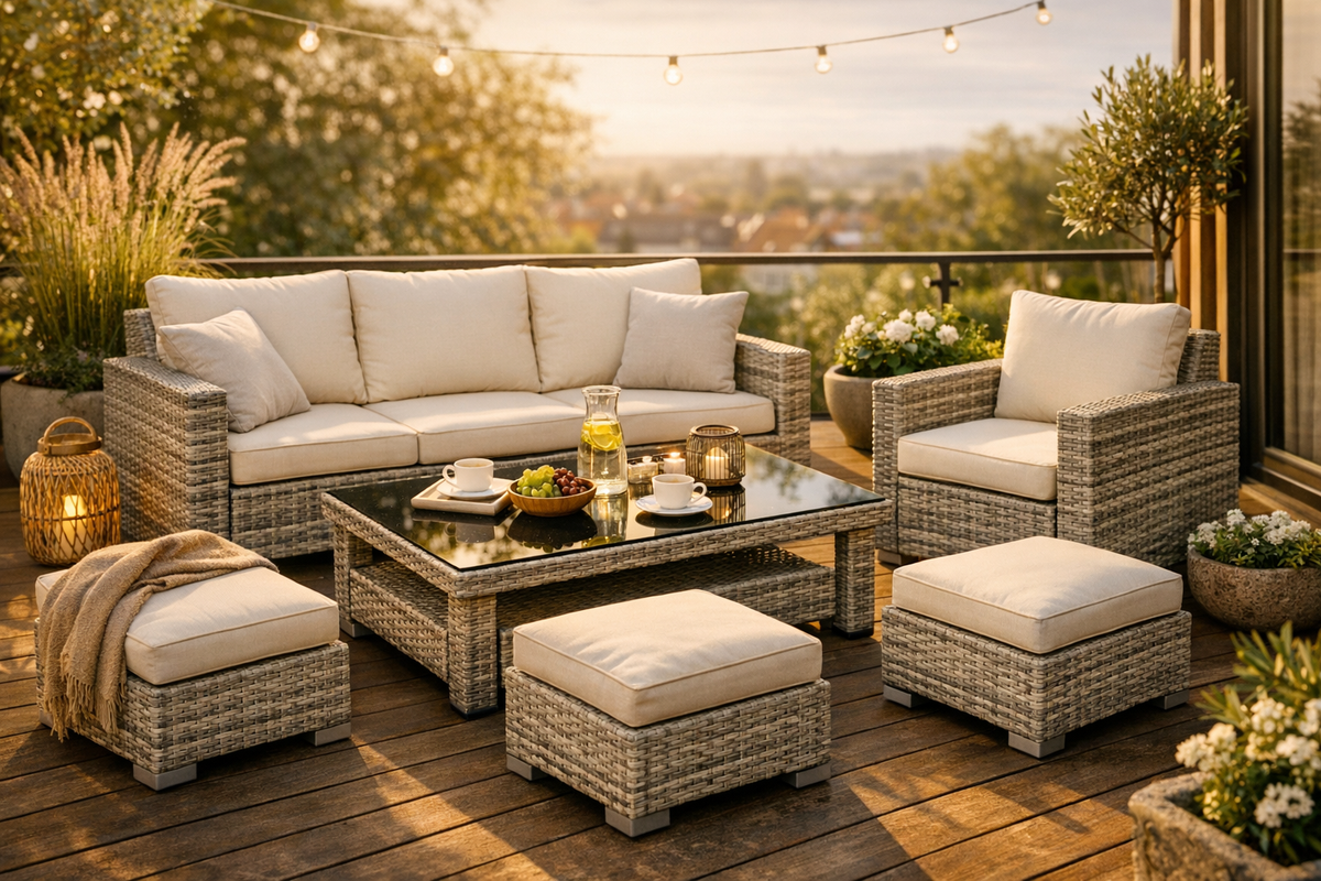 Gartenmöbel Set 6-teilig für Balkon & Terrasse | Schnäppchenmarkt Raum Ingolstadt