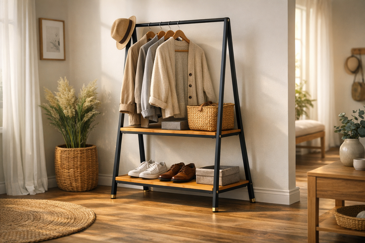 Standgarderobe schwarz bambus 40kg | Schnäppchenmarkt Raum Ingolstadt