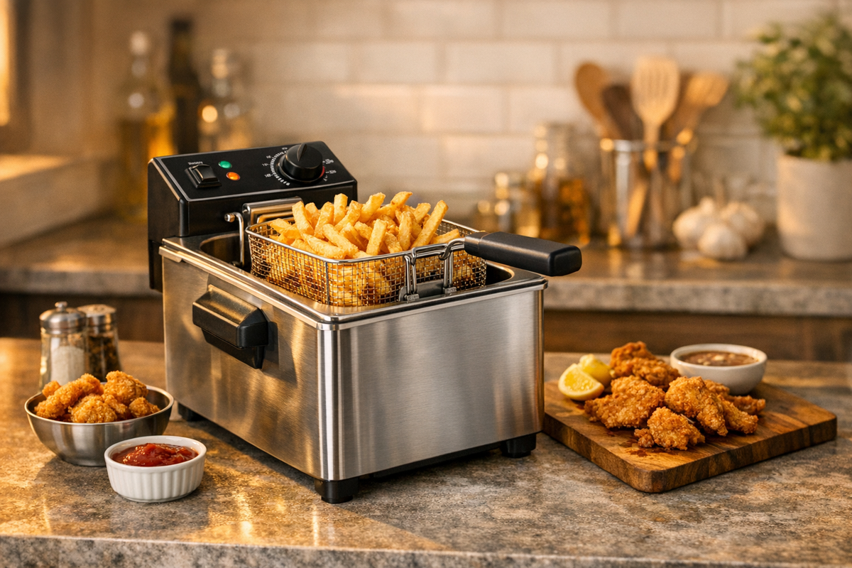 Fritteuse Ölfriteuse 6L 2500W Edelstahl | Schnäppchenmarkt Raum Ingolstadt