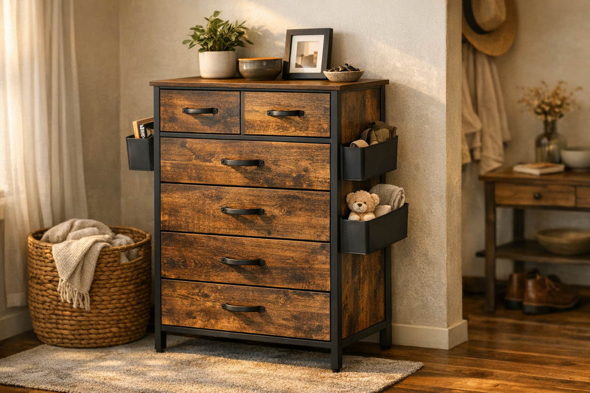 Kommode mit Schubladen hoch rustic brown | Schnäppchenmarkt Raum Ingolstadt