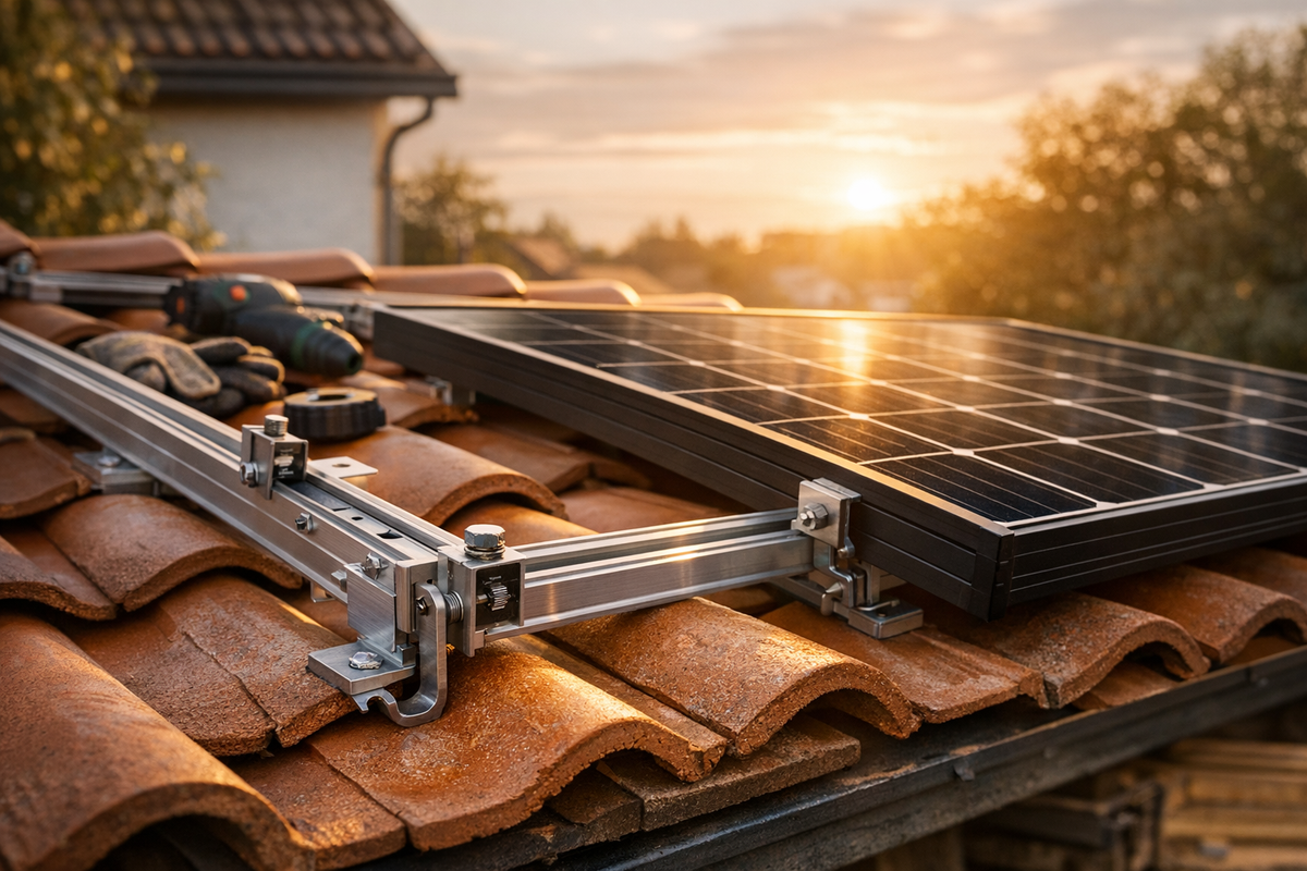Solarmodulhalterung 1500 mm Ziegeldach | Schnäppchenmarkt Raum Ingolstadt