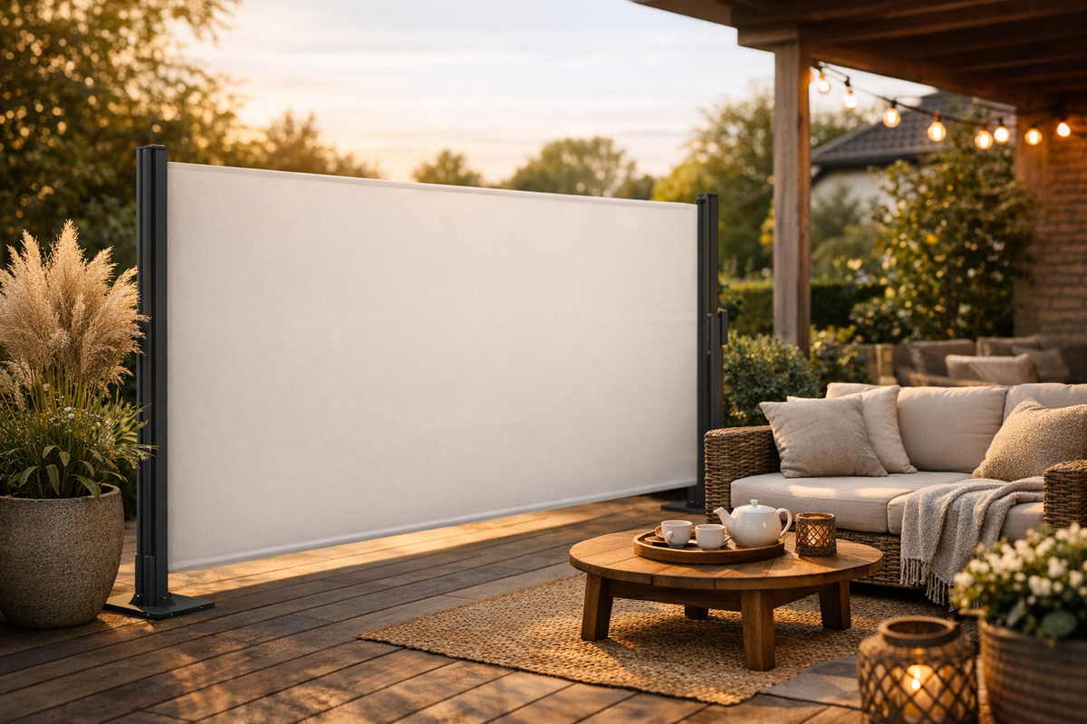 Sichtschutzrollo Markise 150x310 cm Beige Grau | Schnäppchenmarkt Raum Ingolstadt