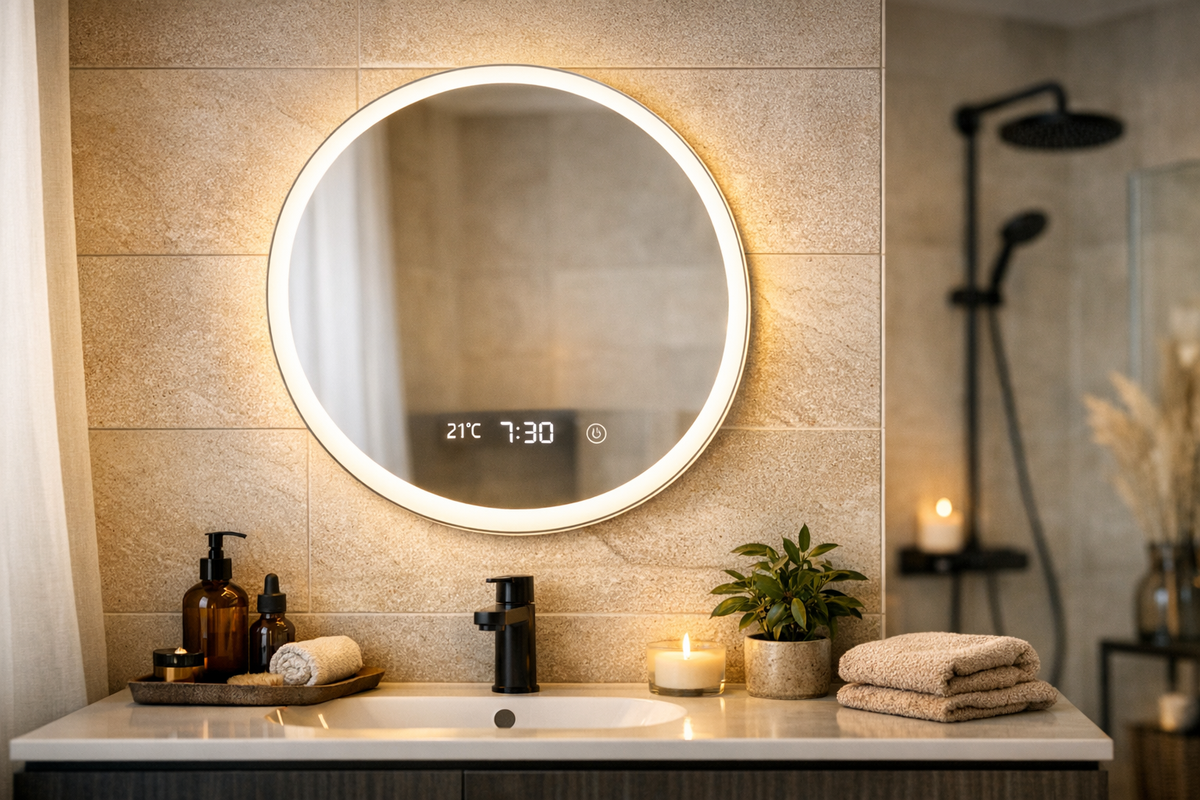 Badezimmerspiegel 60x60 cm LED weiß | Schnäppchenmarkt Raum Ingolstadt