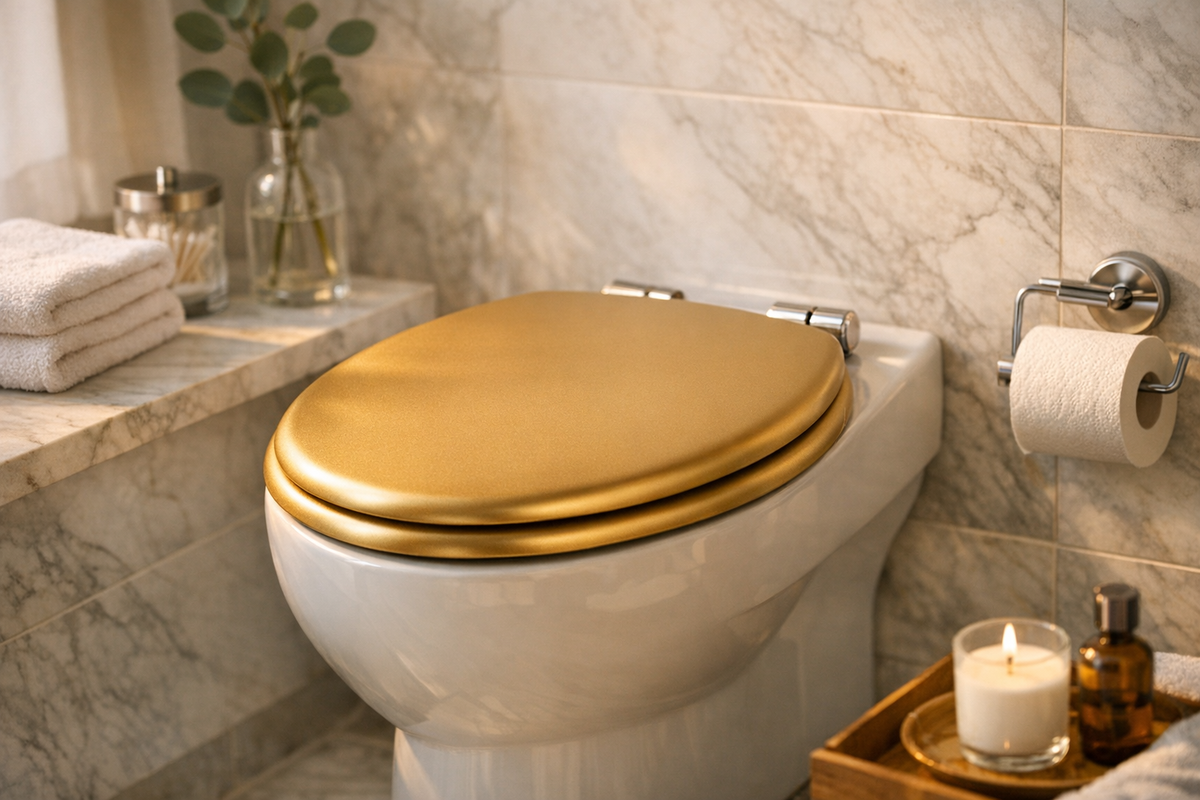 Toilettensitz WC Sitz gold matt | Schnäppchenmarkt Raum Ingolstadt