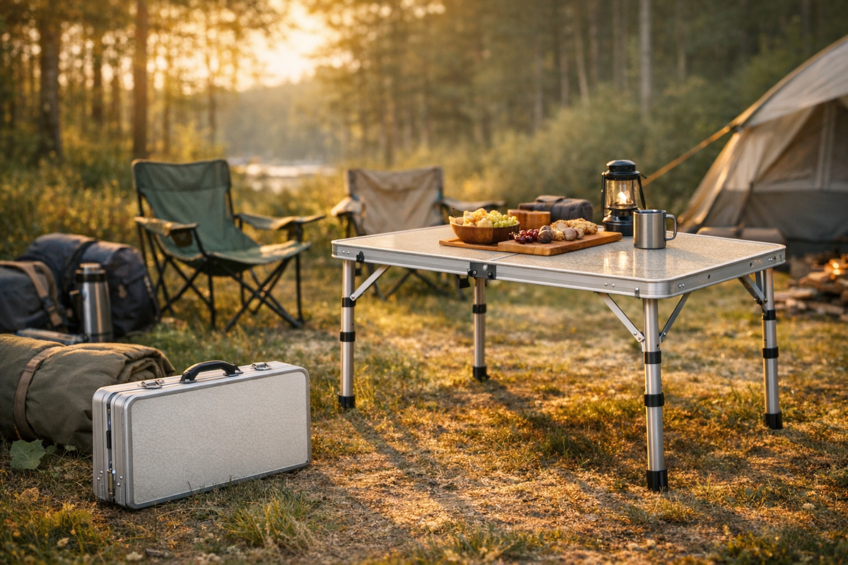 Campingtisch klappbar höhenverstellbar 120x60 | Schnäppchenmarkt Raum Ingolstadt