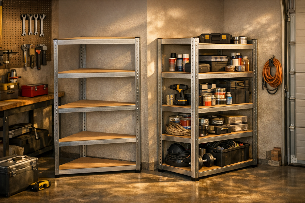 Eckregal Regal 320kg 4 Böden MDF | Schnäppchenmarkt Raum Ingolstadt