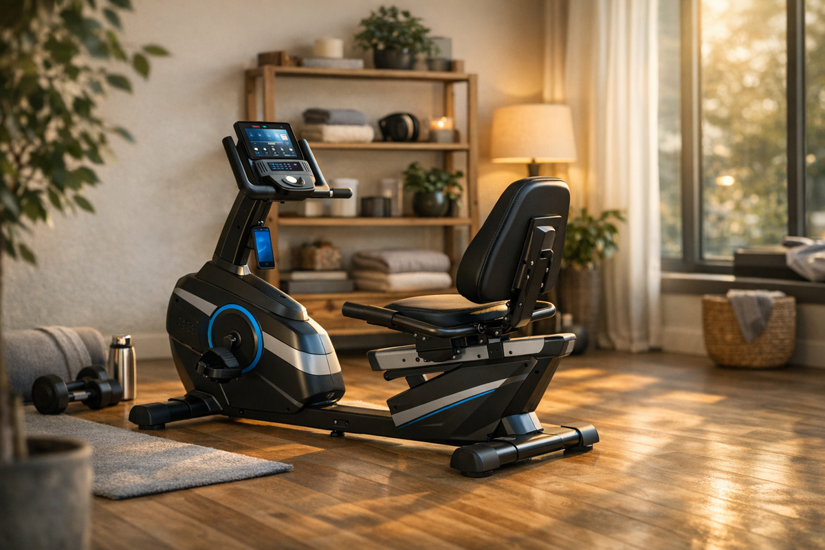 Liegeergometer Heimtrainer schwarz mit Bluetooth | Schnäppchenmarkt Raum Ingolstadt