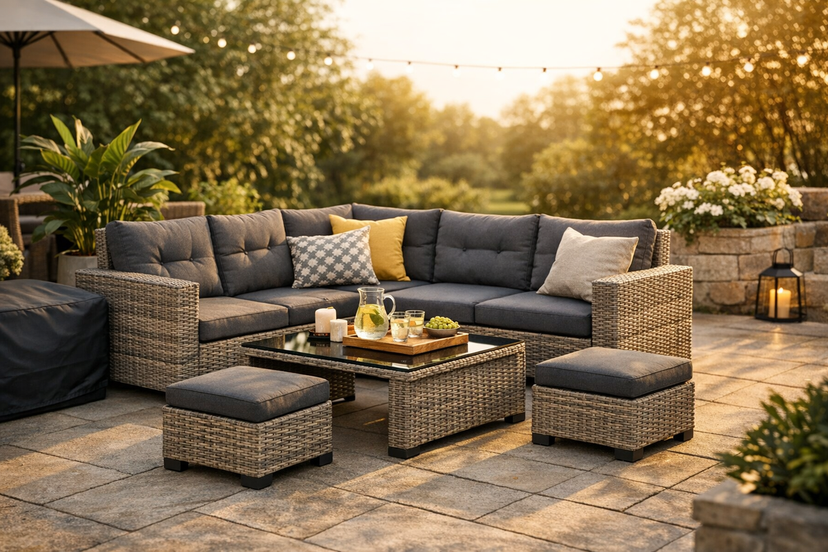 Gartenlounge Sitzgruppe Set grau – Schnäppchenmarkt Raum Ingolstadt