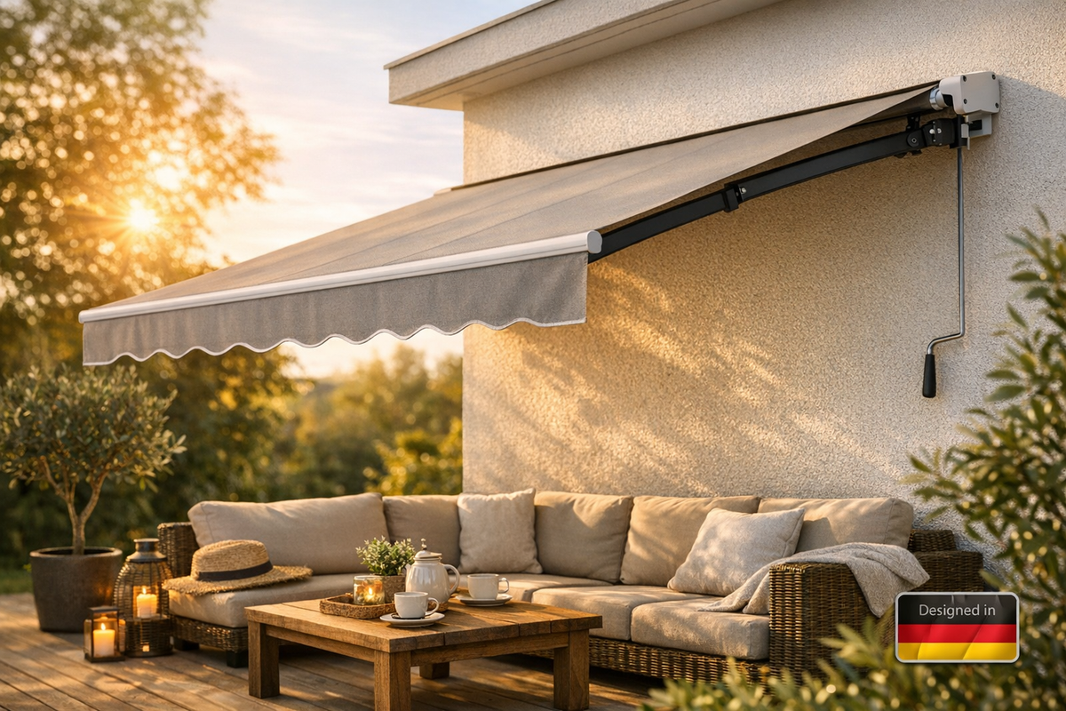 Gelenkarmmarkise 250x200cm graubeige | Schnäppchenmarkt Raum Ingolstadt