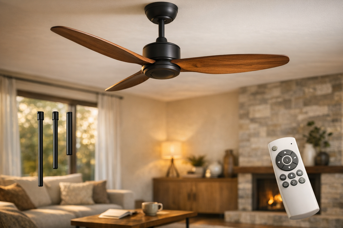 Deckenventilator Holz Braun | Schnäppchenmarkt Raum Ingolstadt