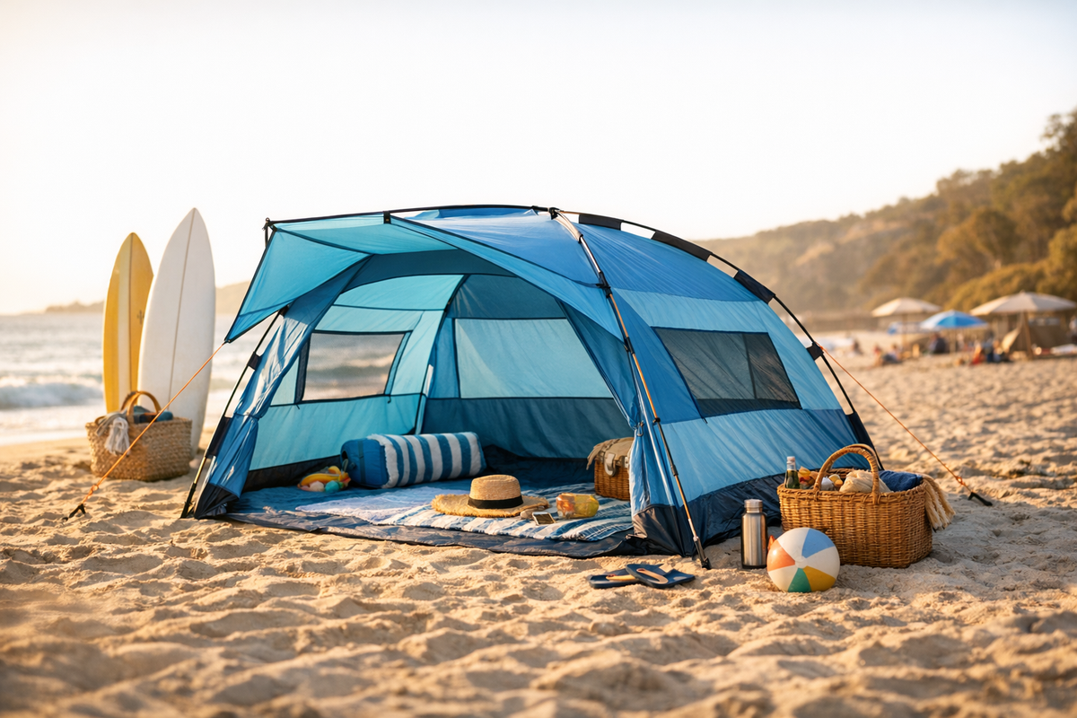 Strandmuschel 266x133x150 cm blau | Schnäppchenmarkt Raum Ingolstadt