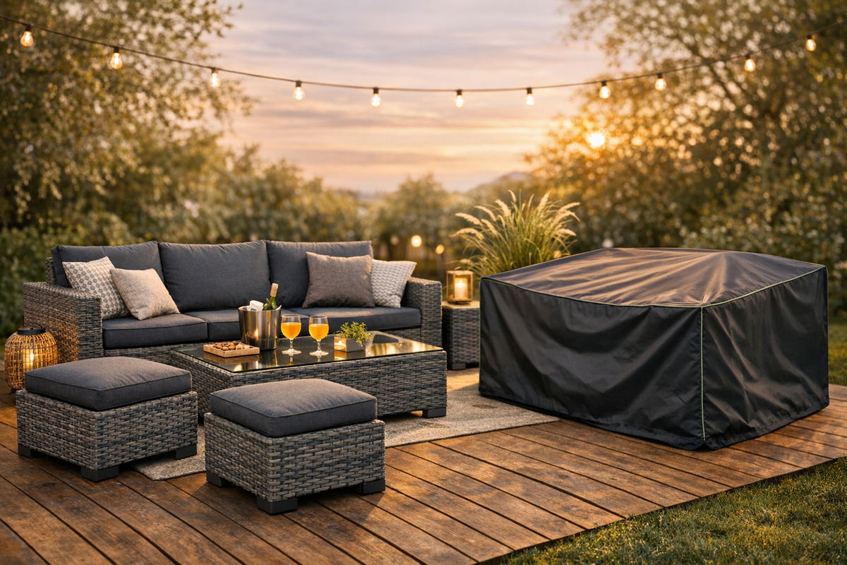 Gartenmöbel Lounge Set 6 Personen grau | Schnäppchenmarkt Raum Ingolstadt