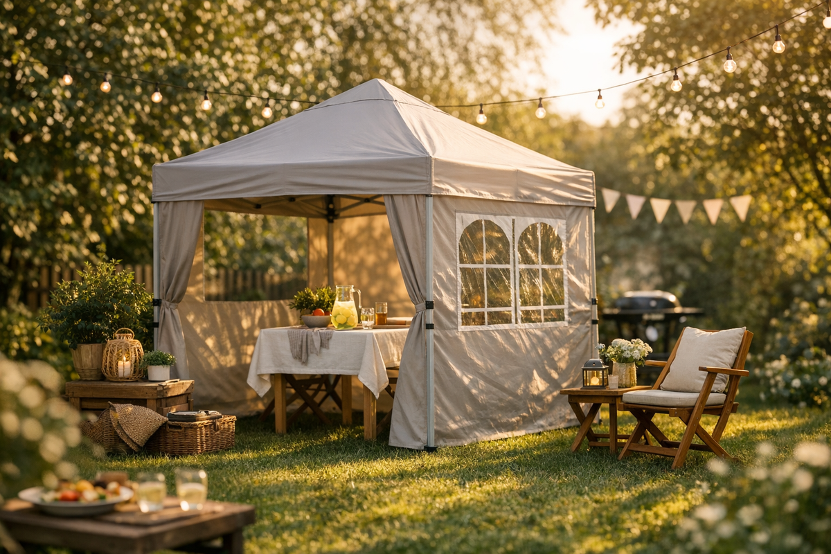 Faltpavillon Partyzelt 2x2 m grau | Schnäppchenmarkt Raum Ingolstadt
