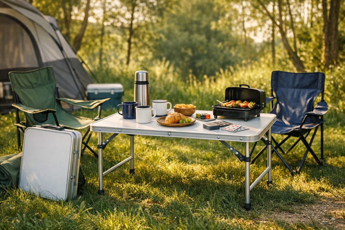 Campingtisch Klapptisch 80x55 cm weiß | Schnäppchenmarkt Raum Ingolstadt