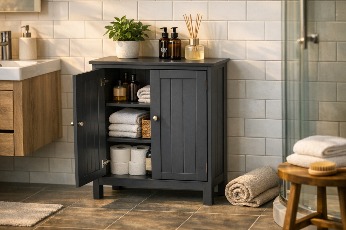 Badezimmerschrank 61x30x80cm schwarz | Schnäppchenmarkt Raum Ingolstadt