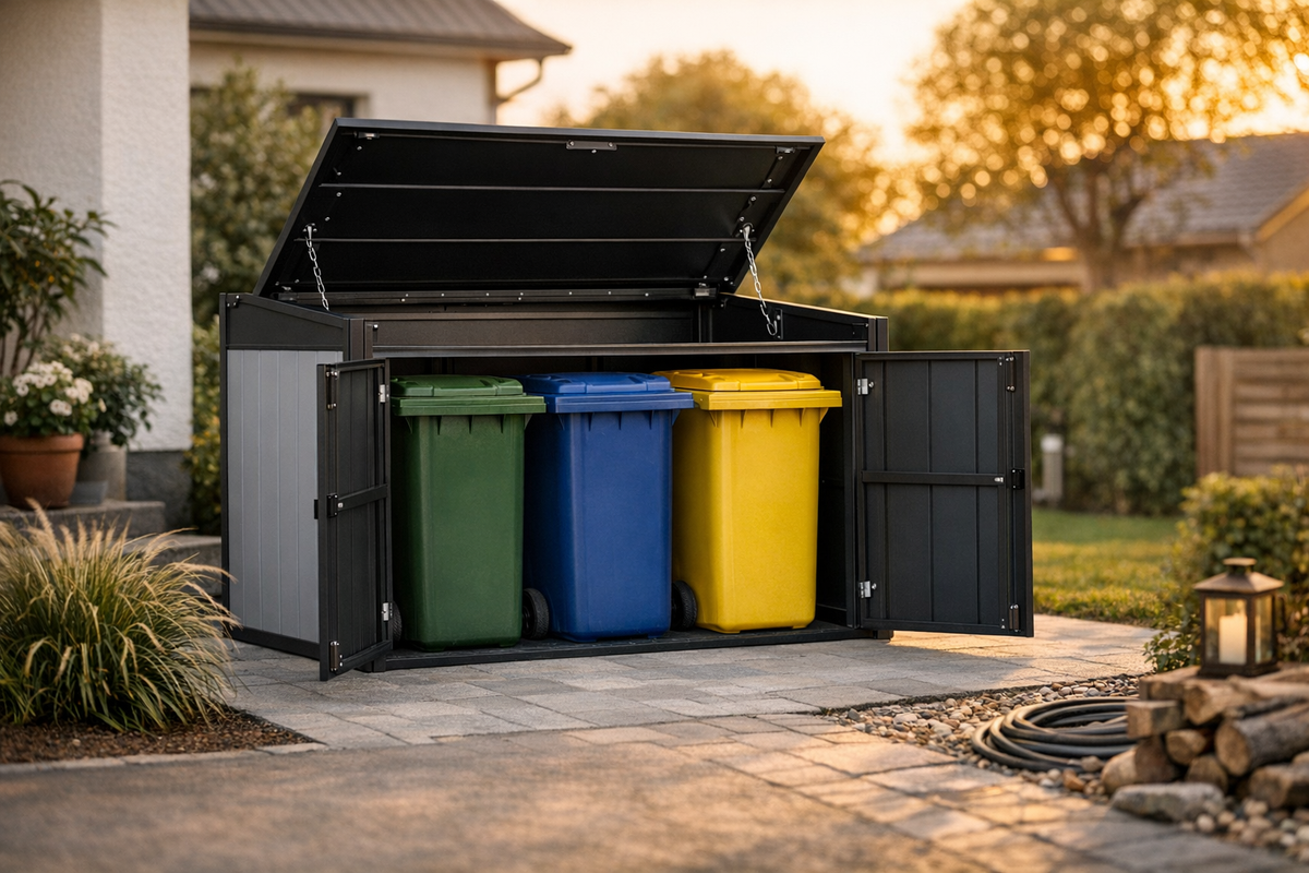 Mülltonnenbox 360l grau | Schnäppchenmarkt Raum Ingolstadt