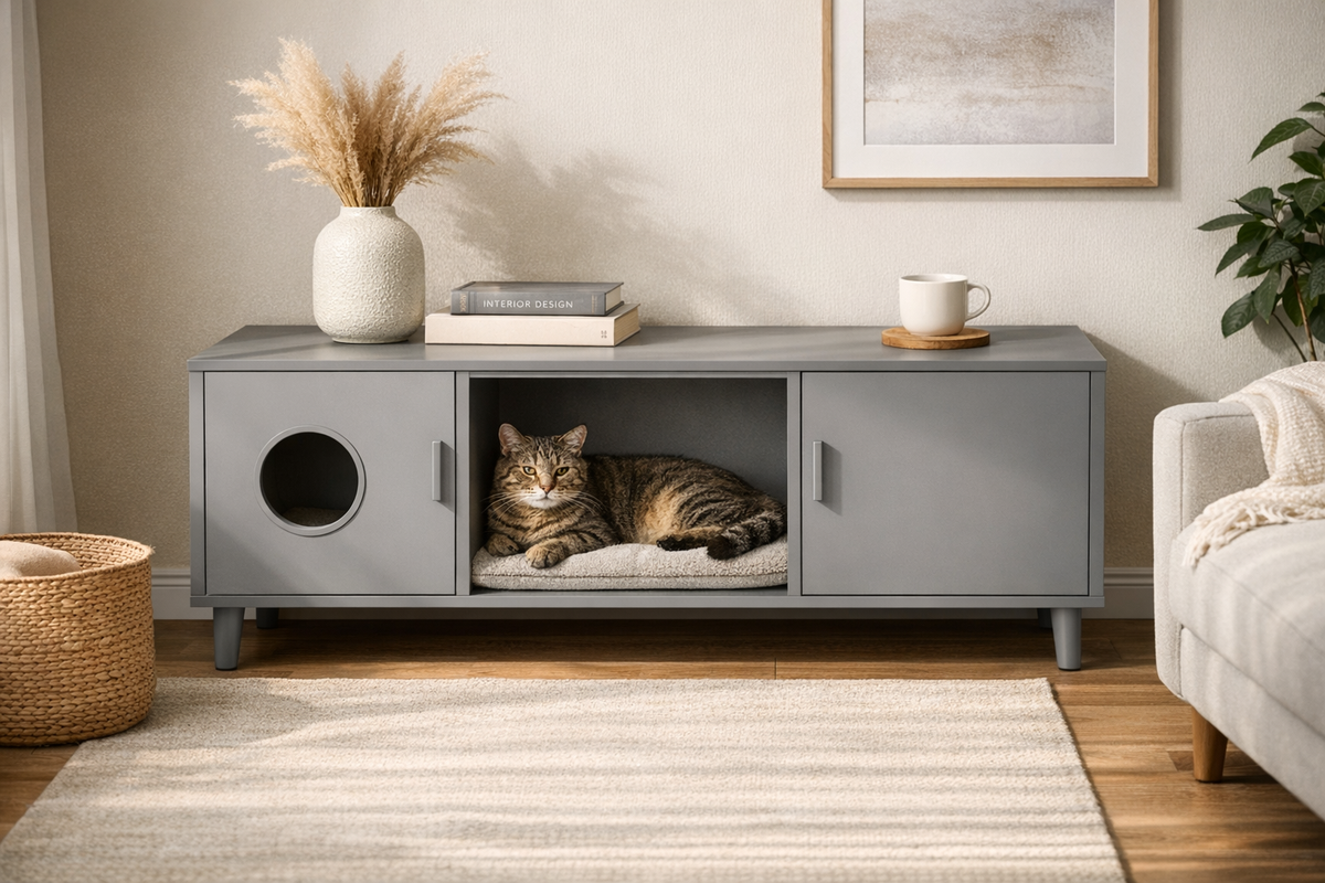 Katzenschrank 120x52x65 cm grau | Schnäppchenmarkt Raum Ingolstadt