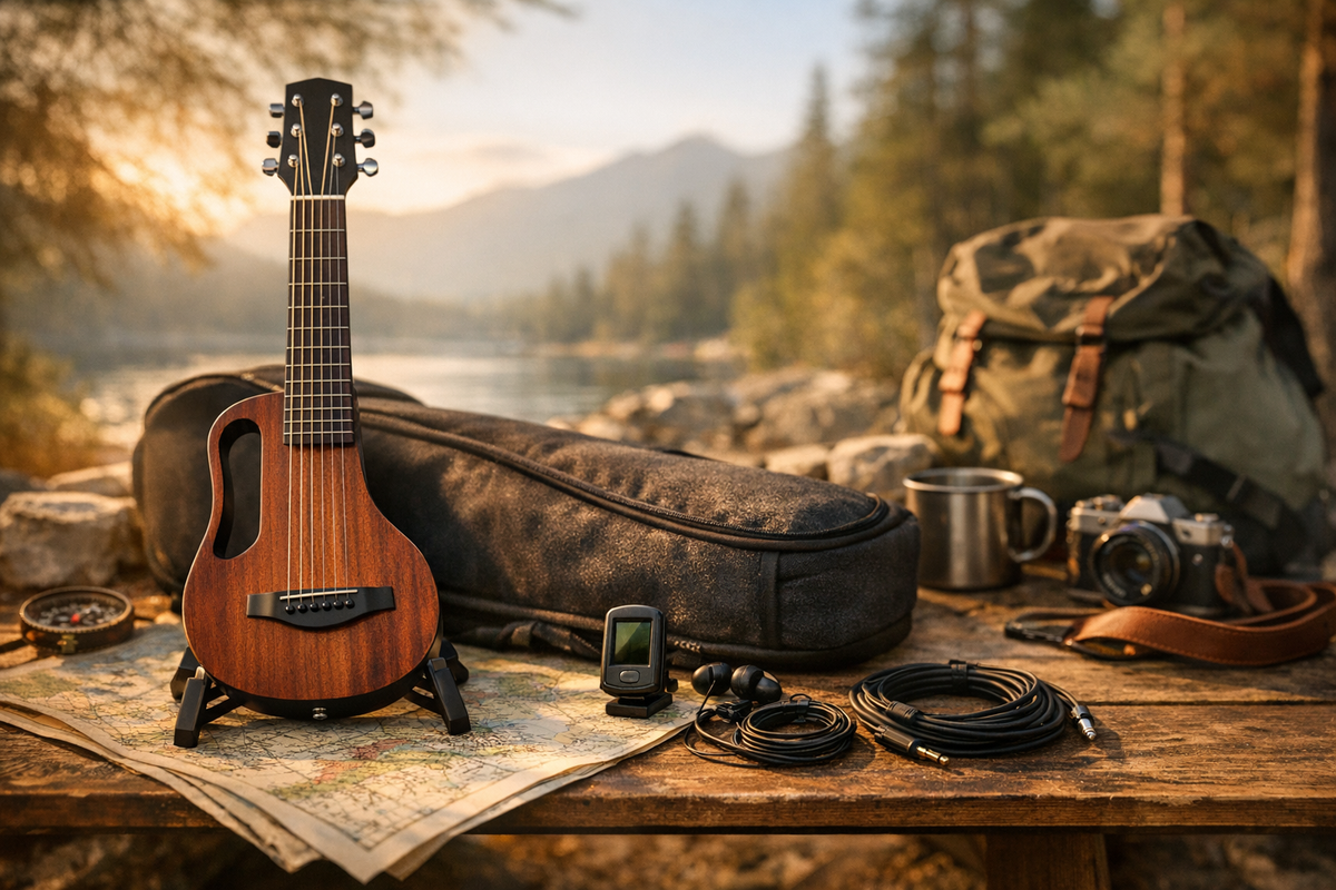 Akustikgitarre Reisegitarre mahagoni natur | Schnäppchenmarkt Raum Ingolstadt